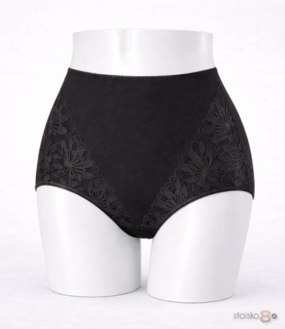 Majtki z wysokim stanem, gładkie damskie Monika 8913