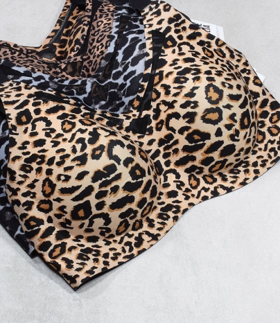 Biustonosz bezszwowy, pantera i gepard, Magnolia 9894