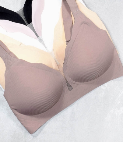 Biustonosz w prążek, bezszwowy Magnolia 9810