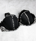 Modny biustonosz panerka i zebra Lanny Mode 11047