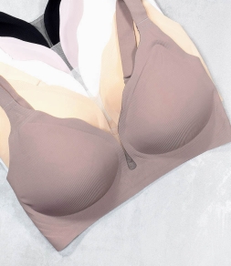 Biustonosz w prążek, bezszwowy Magnolia 9810