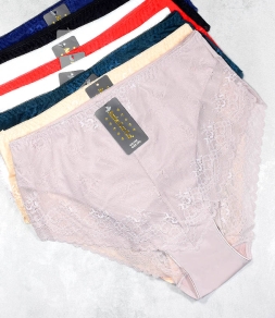 Koronkowe damskie majtki Ania Lu Lo 330, śliski materiał