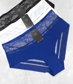 Damskie majtki Hons2 model 1112 z koronkowym pasem