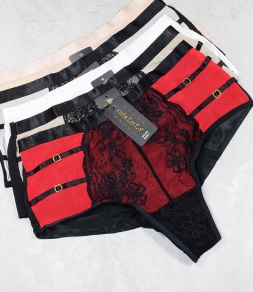 Eleganckie figi damskie Ania Lu Lo 391 z siateczką