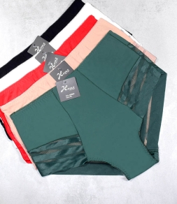 Majtki damskie Hon2 3903, gładkie z paseczkami