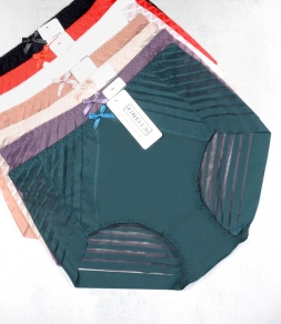 Majtki ze śliskiego materiału w paseczki, Finella 83274