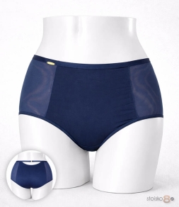 Majtki damskie z siateczkowymi bokami, wyższe Lanny Mode 55829