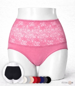 Majtki z wysokim stanem, koronkowe damskie Lu Lo La 847